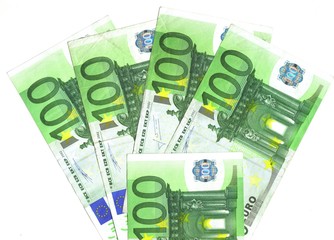 detail range of 100 euro notes