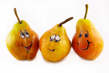 Three Pears with a joy and a smile