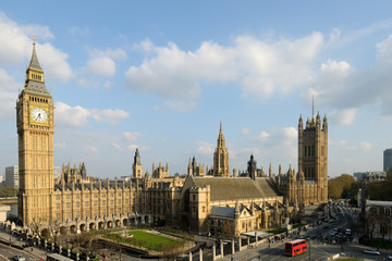 Fototapeta na wymiar Houses of Parliament (Palace of Westminster) w Londynie, Anglii, Wielkiej Brytanii