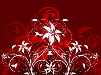 Floral abstraction for design.