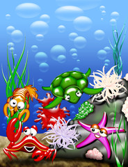 Animali Mare-Sea Animals-Animaux Mer