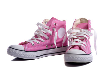 Pink Sneakers or Basketball Shoes