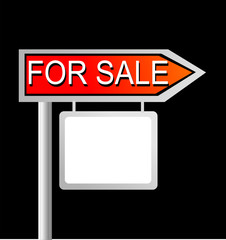 Fototapeta premium Blank Directional Sign
