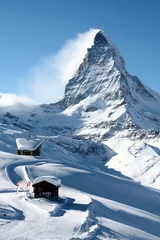 Foto auf Acrylglas Matterhorn in Winter © nickichen