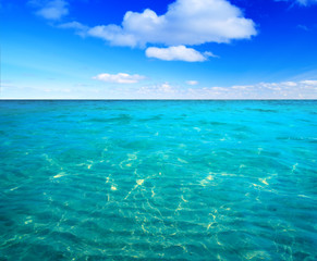 Fototapeta premium oceans water and blue sky
