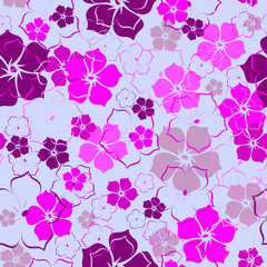 The pink flower background. Vector illustration