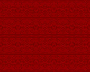 Red Geometric Pattern