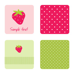 Strawberry backgrounds