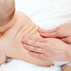 Fototapeta na wymiar Baby massage