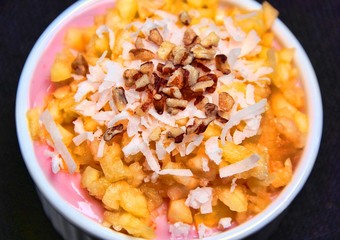 Fruit and nut dessert