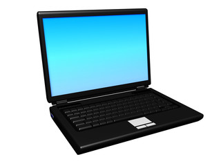 laptop computer isolated on white background