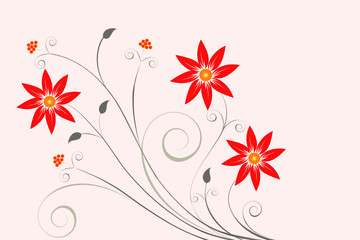 Obraz premium Abstract floral background