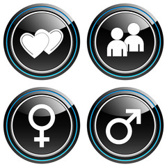 Singlebörse - Buttons