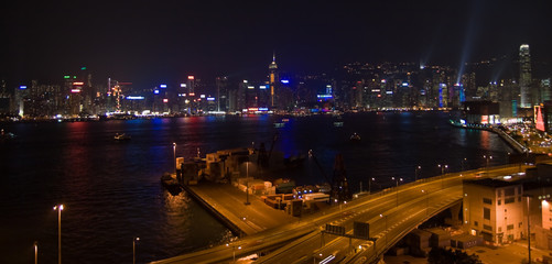 Lichtermeer in Hongkong