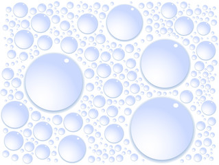 Vector dew drops background