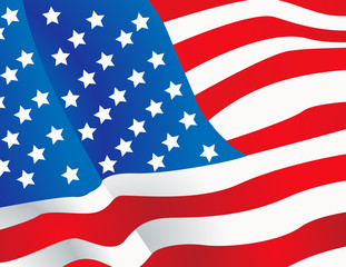 Vector illustration United States flag