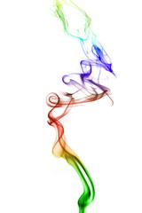 abstract rainbow smoke