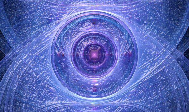 Abstrakt blau leuchtend