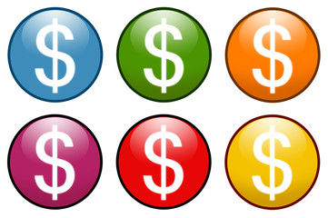 Dollar sign icons