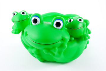 Family frogs' toys