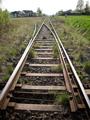 Obraz premium Schiene an der Weiche
