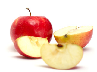 slice of juicy apple