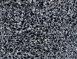 pattern of cracked glass