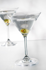 martini with olive