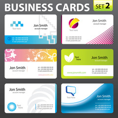 Fototapeta premium Business card set.