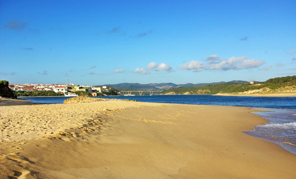 Milfontes, Coastal Village And Mira River.