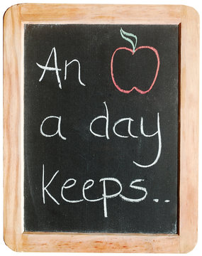 "An apple a day keeps ..."