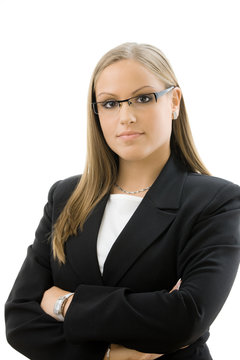 Businesswoman in glasses