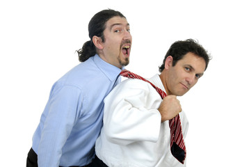 Businessman in trouble