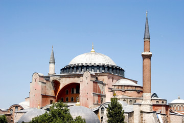 Fototapeta na wymiar Famous Hagia Sophia Mosque