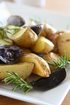 Roasted Rosemary Tri-Color Potatoes