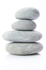 Obraz na płótnie Canvas Massage gray stones