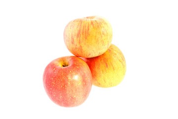 three juicy apples