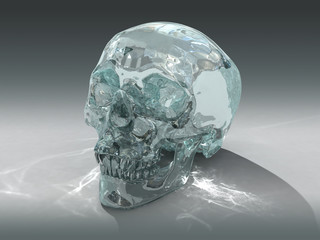 3D model of a human Crystal Skull of pre-Colombian origin