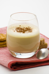 delicious ice chocolate with white irish cream