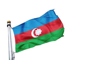 Fototapeta na wymiar drapeau azerbaidjan