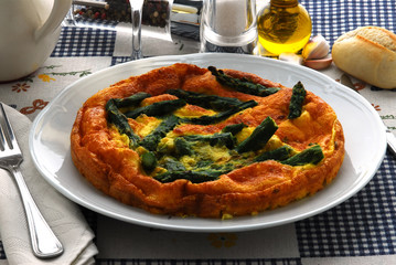 Frittata agli asparagi verdi - Contorni della lombardia