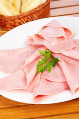 Slices of ham