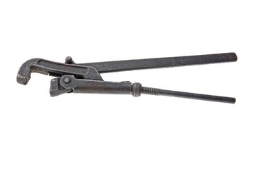 adjustable spanner on white