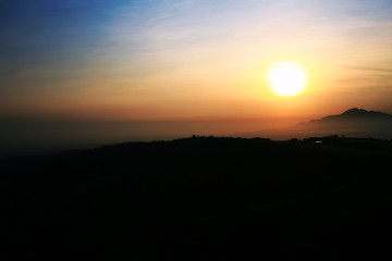 sunrise at the peak of Tagaytay, Philippines