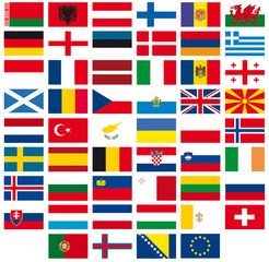 bandiere europa - 13678705