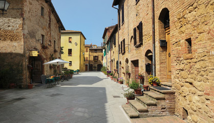 The medieval town Pienza in italy