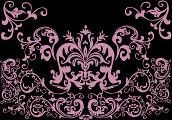 dark pink symmetric pattern