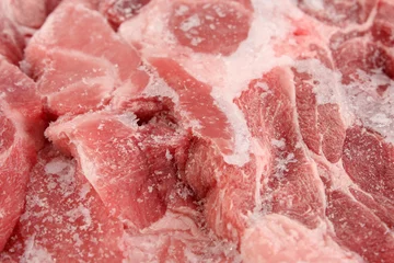 Crédence de cuisine en verre imprimé Viande Frozen meat