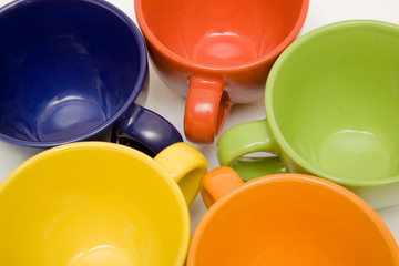 multicolor cups