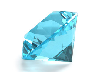 Sky blue topaz gemstone